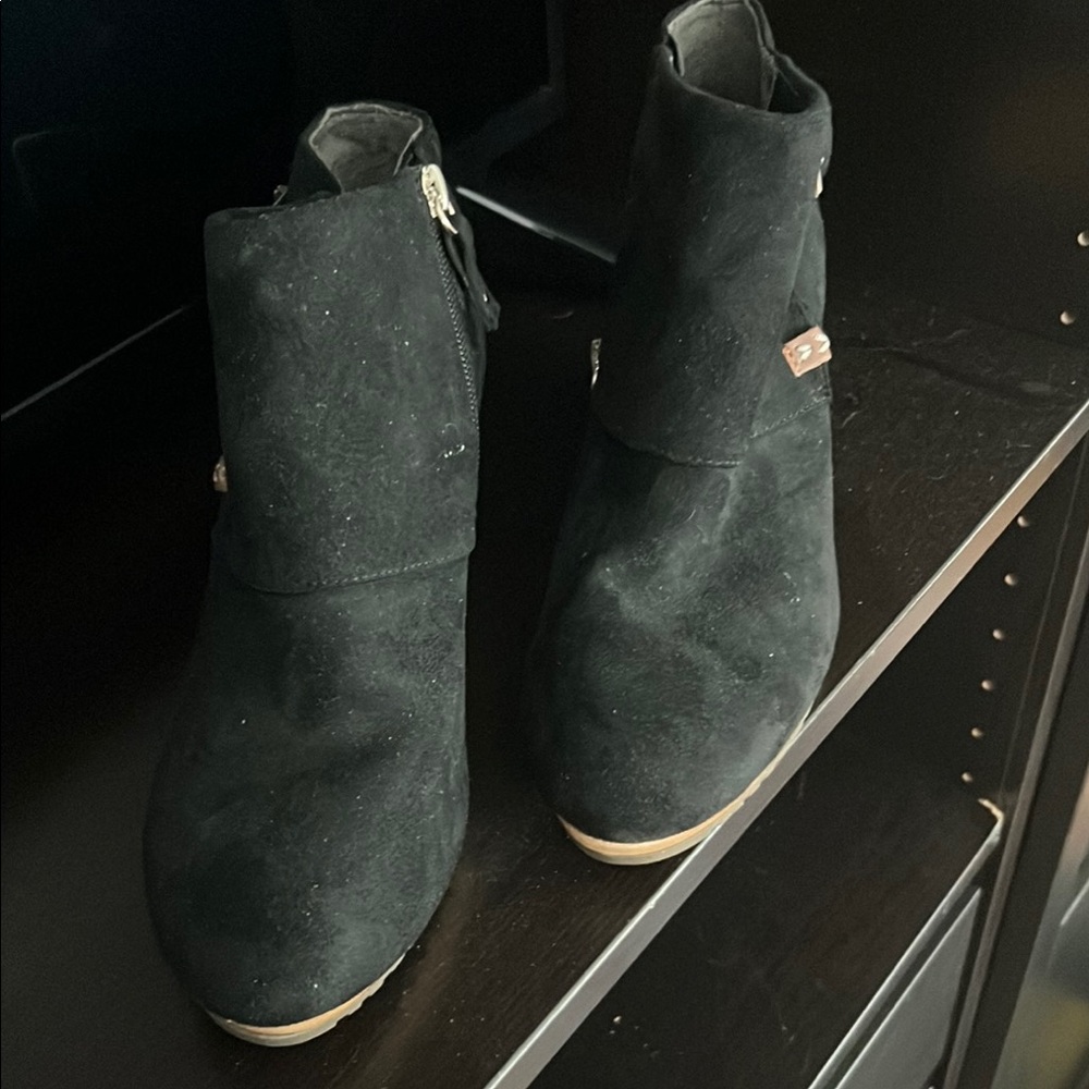 Black Suede Ankle Boots